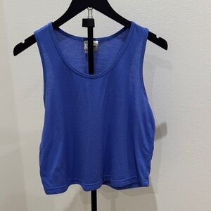 Vintage L.L. Bean Royal Blue Cropped Tank Top
